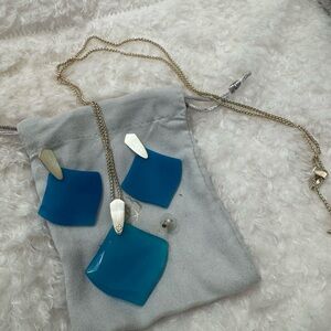 Kendra Scott Ainslinn and Astoria blue agate set